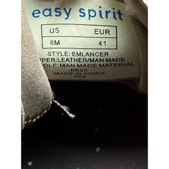 EASY SPIRIT Brown Pull Tab Goring Lancer Round Toe Leather Chelsea Men 8